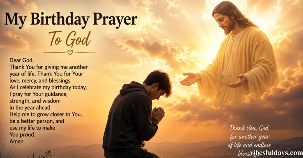 My Birthday Prayer To God