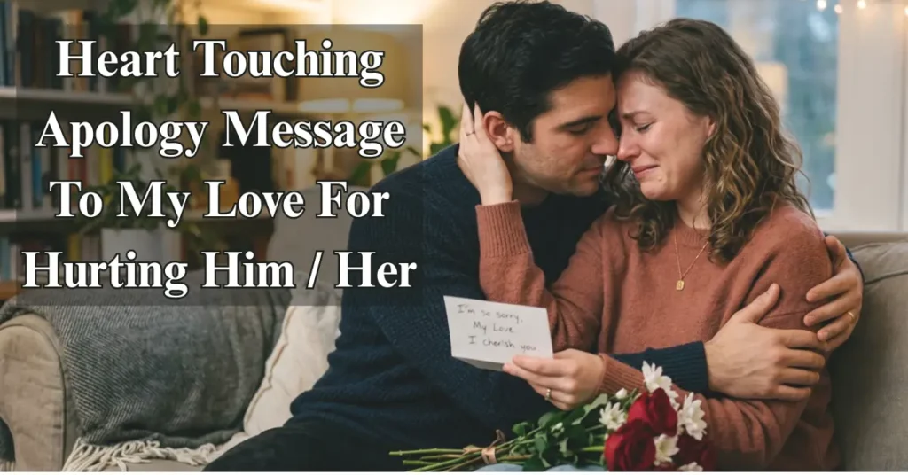 Heart Touching Apology Message To My Love For Hurting Him / Her