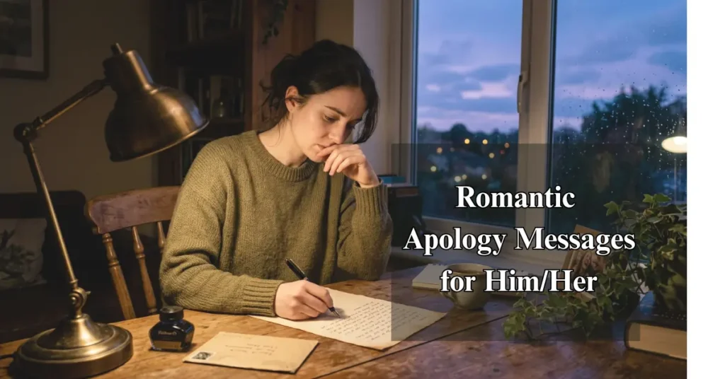 Romantic Apology Messages for Him/Her