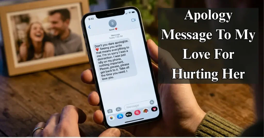 Apology Message To My Love For Hurting Her