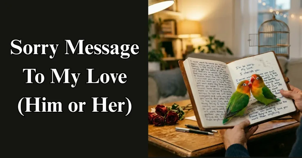 Sorry Message To My Love (Him or Her)