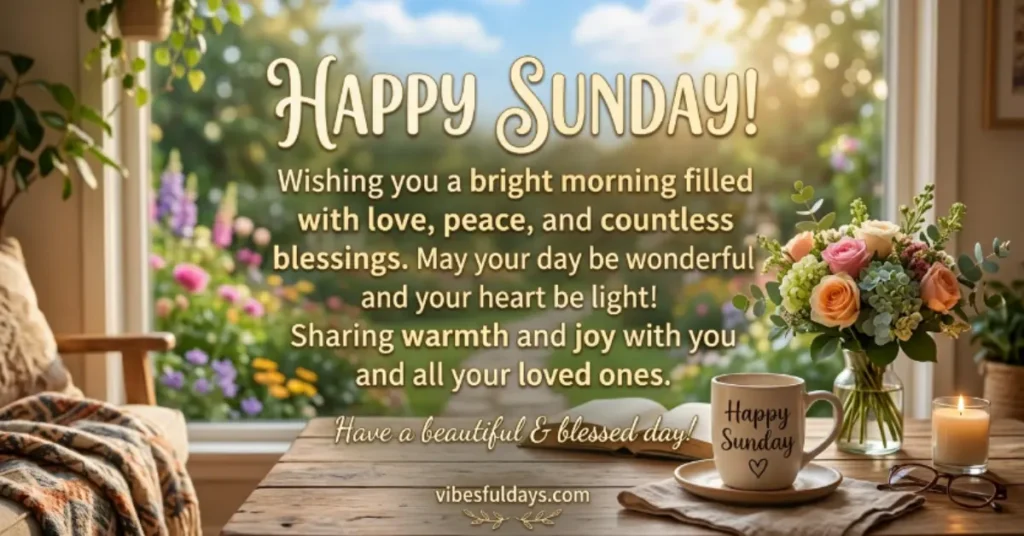 115 Sweet Good Morning Happy Sunday Message And Blessings For Loved Ones