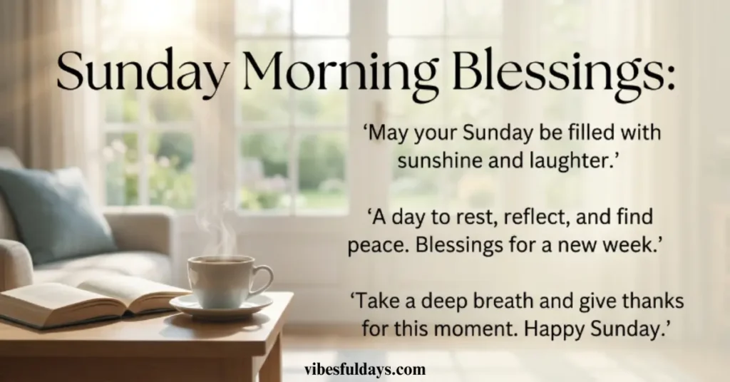 Sunday Morning Blessings Quotes