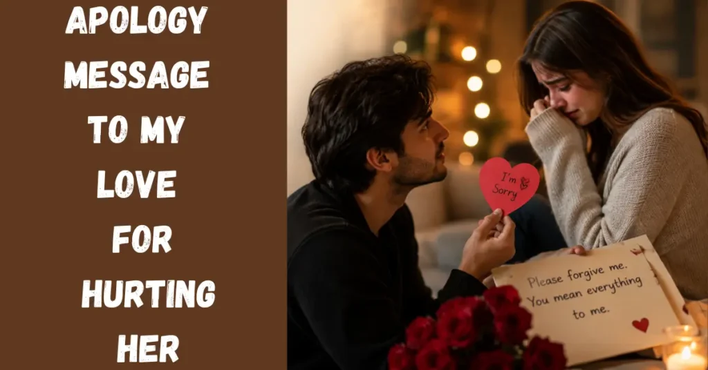 Apology Message To My Love For Hurting Her