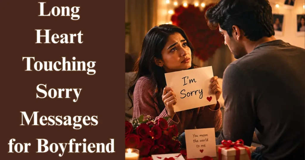 Long Heart Touching Sorry Messages for Boyfriend