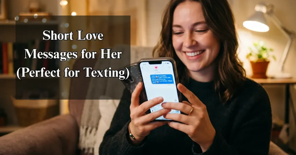 Short Love Messages for Her (Perfect for Texting)