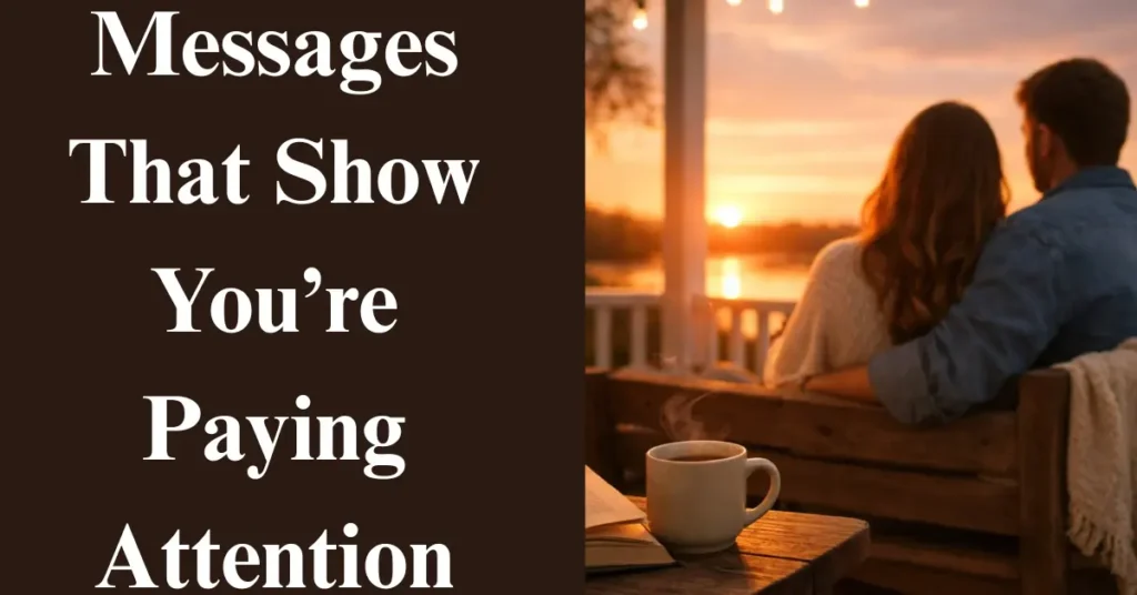 Messages That Show You’re Paying Attention