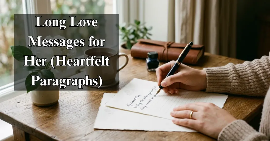 Long Love Messages for Her (Heartfelt Paragraphs)