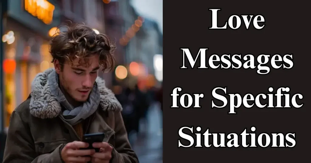 Love Messages for Specific Situations
