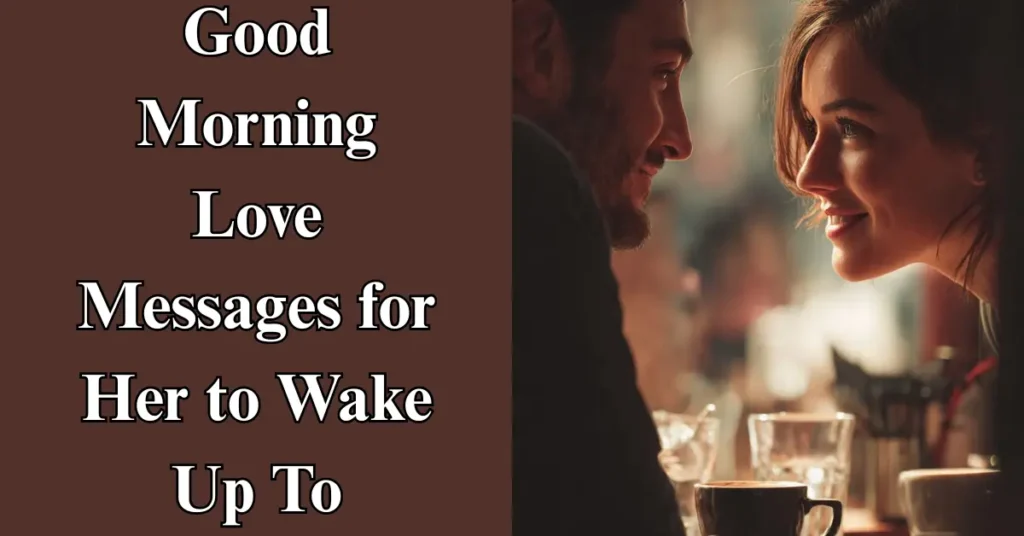 Good Morning Love Messages for Her to Wake Up To
