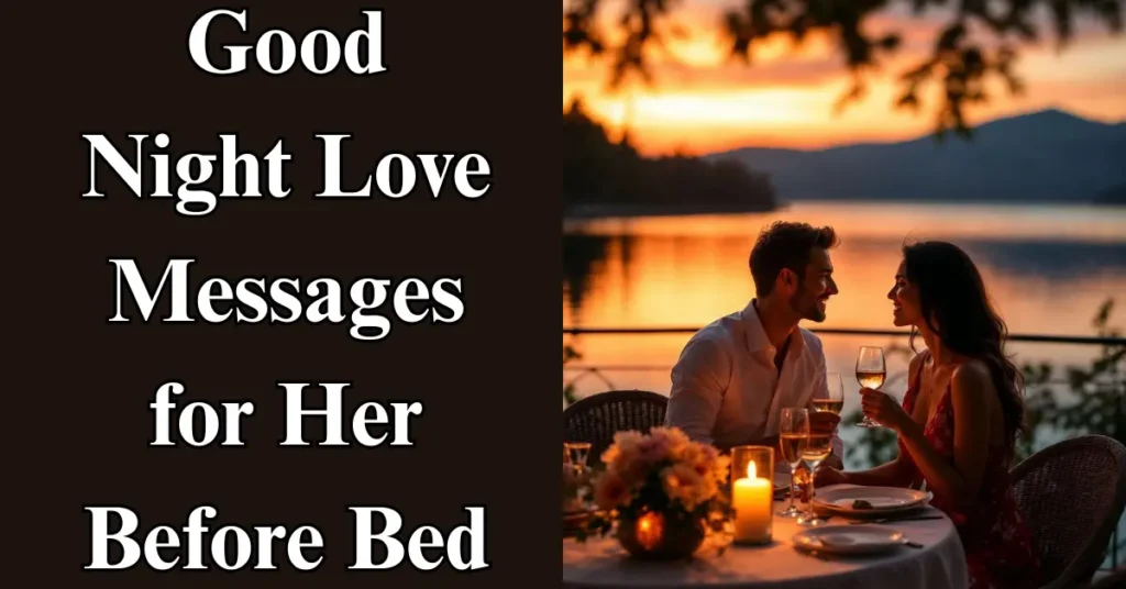 Good Night Love Messages for Her Before Bed