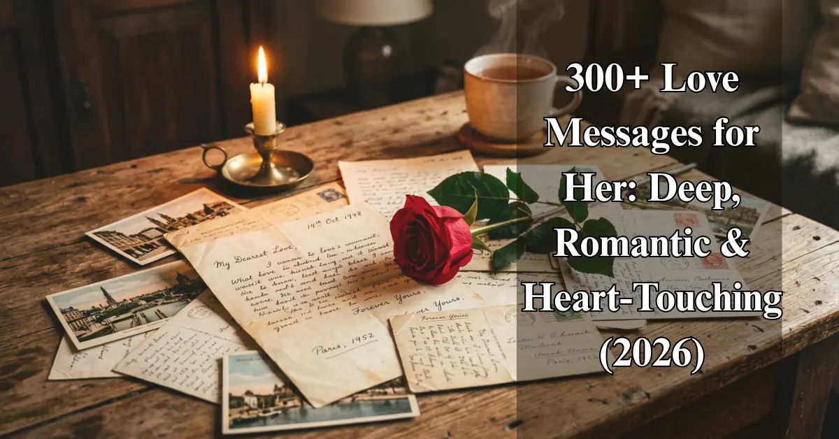 300+ Love Messages for Her (Emotional, Flirty & Heartfelt)