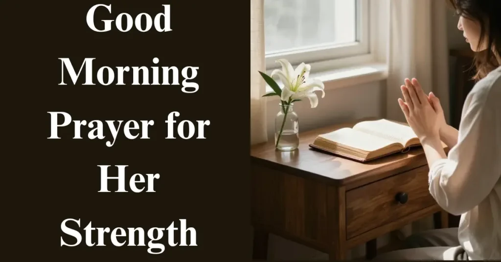 Good Morning Prayer for Her Strength