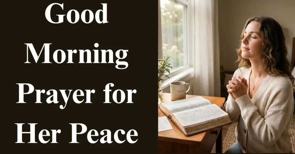Good Morning Prayer for Her Peace