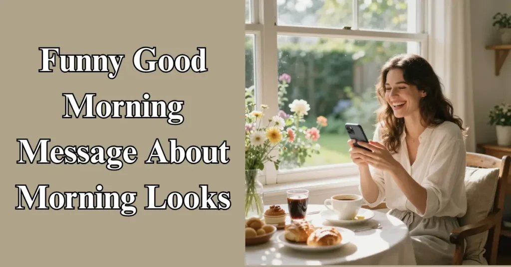 Funny Good Morning Message About Morning Looks