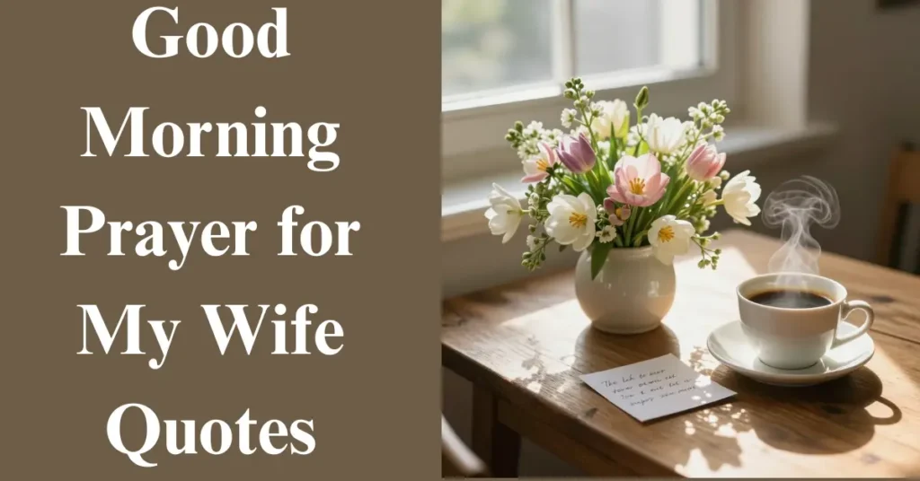 Good Morning Prayer for My Wife Quotes