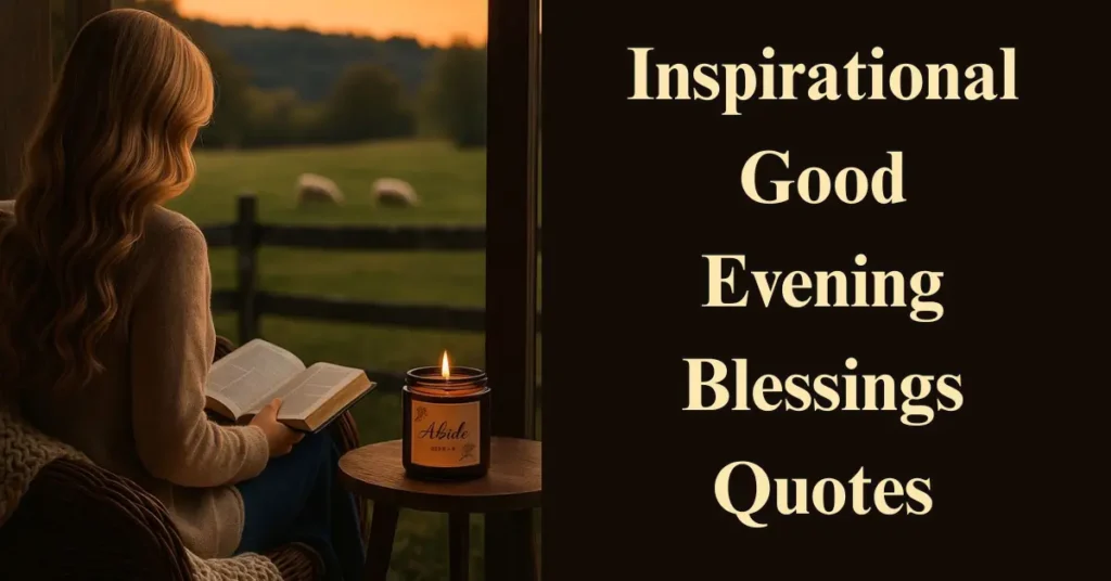 Inspirational Good Evening Blessings Quotes