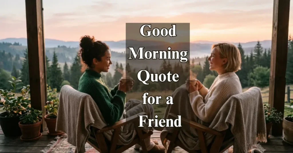 Good Morning Quote for a Friend