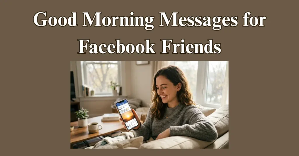 Good Morning Messages for Facebook Friends