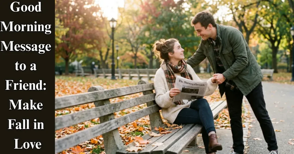 Good Morning Message to a Friend: Make Fall in Love
