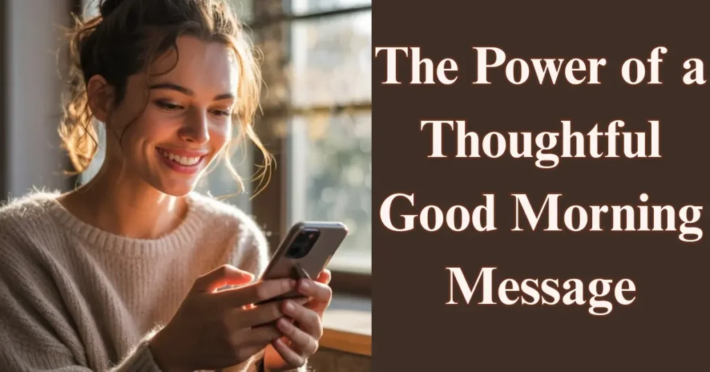 The Power of a Thoughtful Good Morning Message