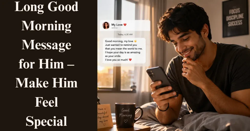 Long Good Morning Message for Him – Make Him Feel Special