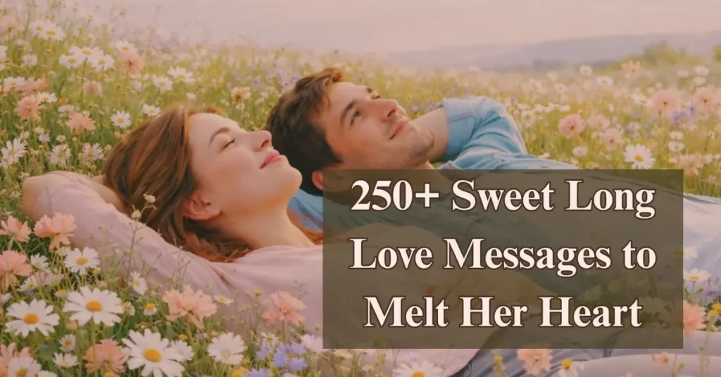 250+ Sweet Long Love Messages to Melt Her Heart