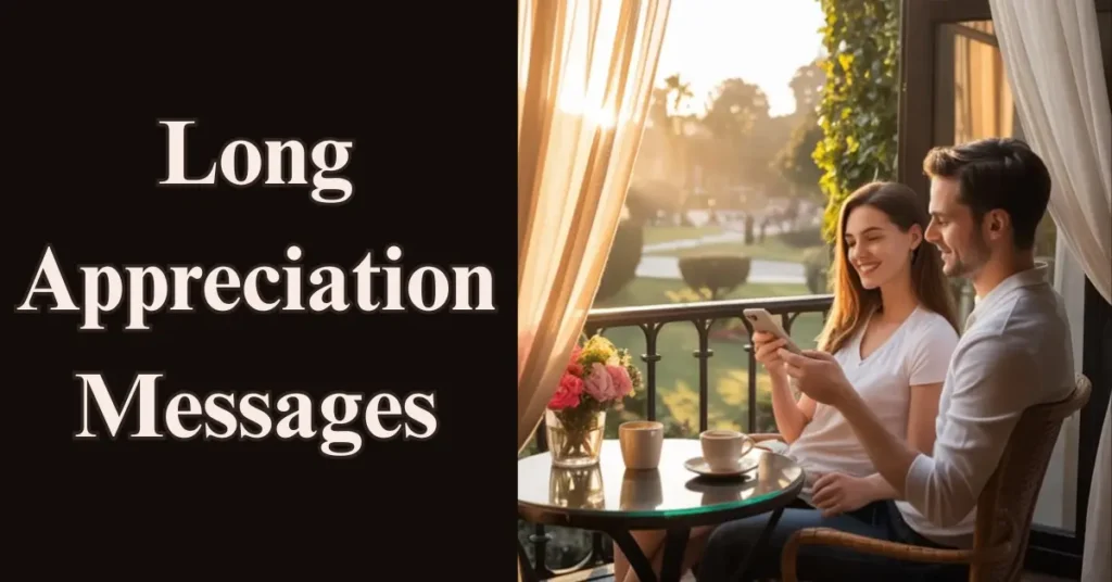 Long Appreciation Messages