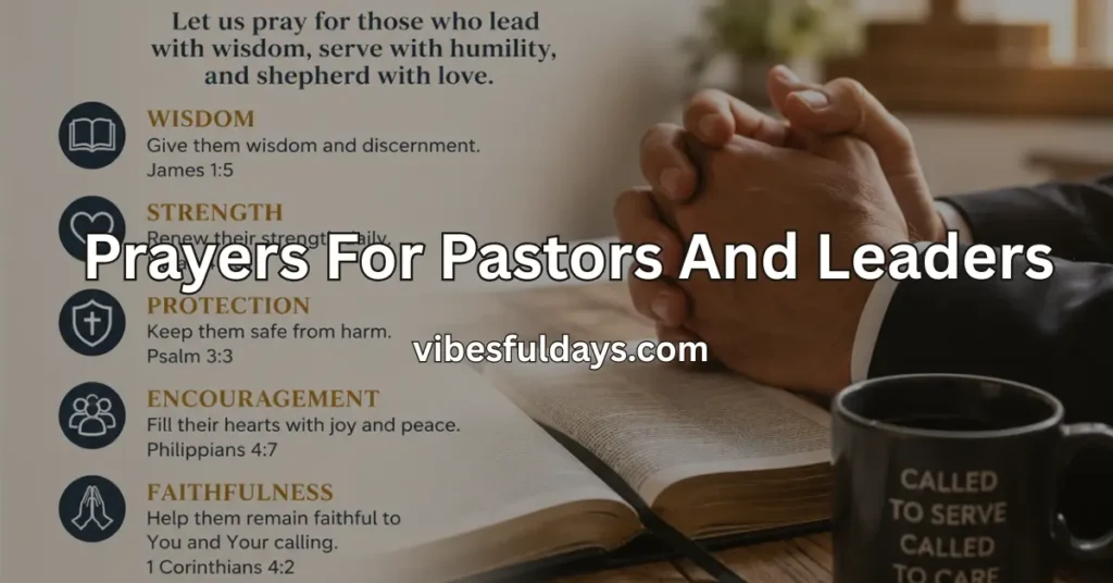 Prayers For Pastors And Leaders