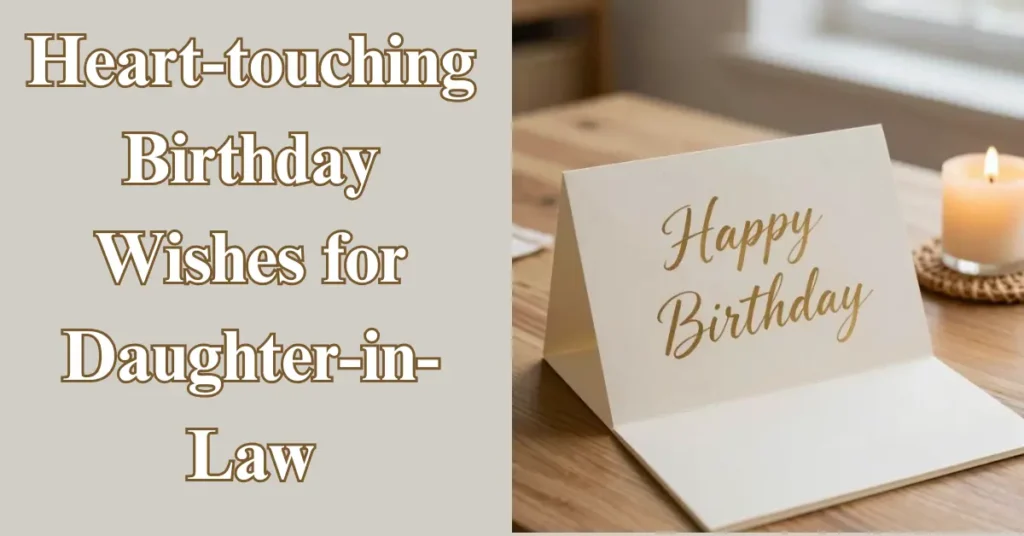 Heart-touching Birthday Wishes for Daughter-in-Law