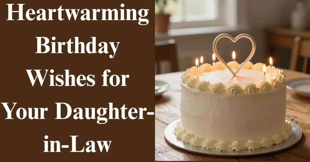 Heartwarming Birthday Wishes for Your Daughter-in-Law