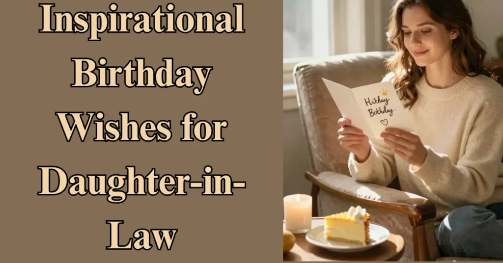 Inspirational Birthday Wishes for Daughter-in-Law