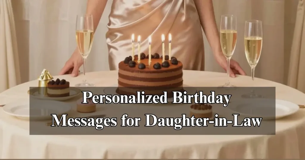 Personalized Birthday Messages for Daughter-in-Law