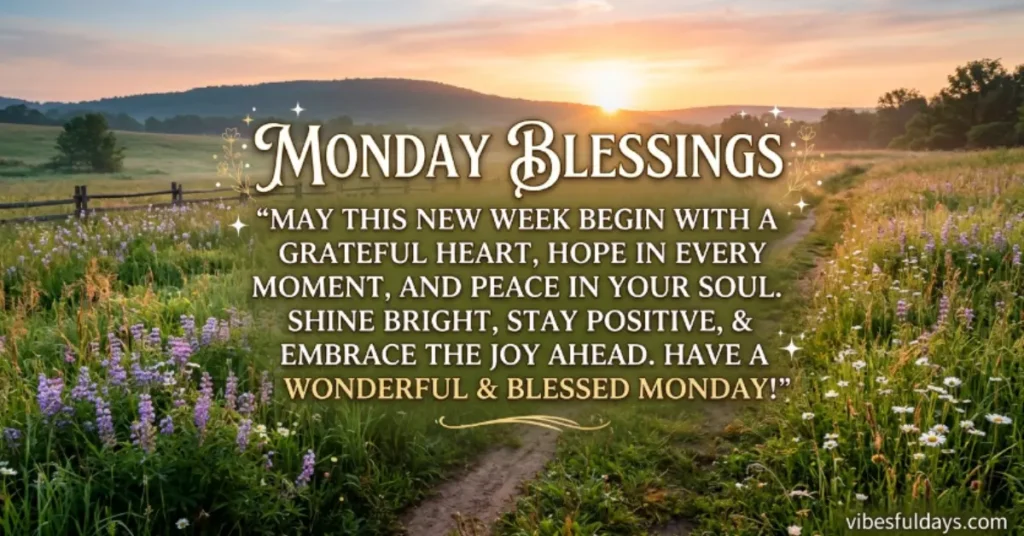 Short Monday Blessings Quotes