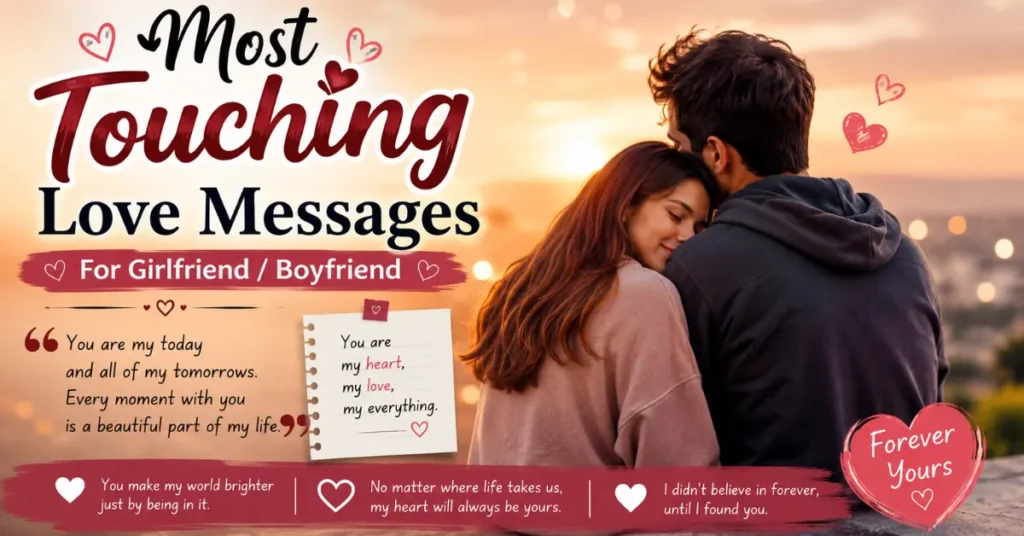 Most Touching Love Messages For Girlfriend / Boyfriend