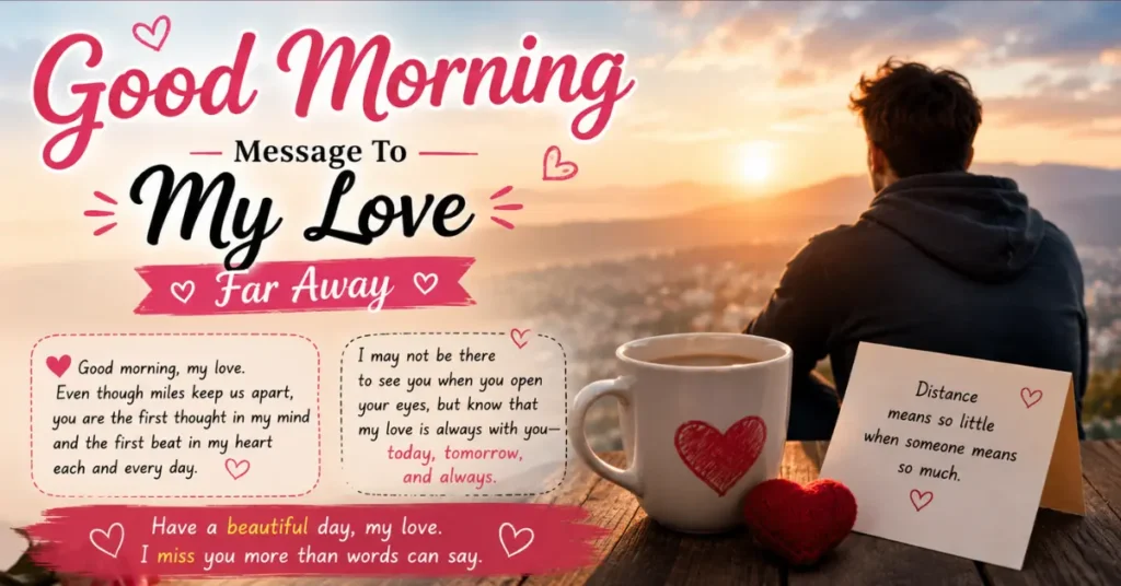 Good Morning Message To My Love Far Away