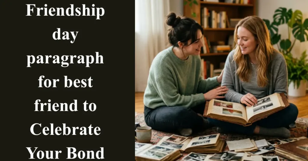 Friendship day paragraph for best friend to Celebrate Your Bond