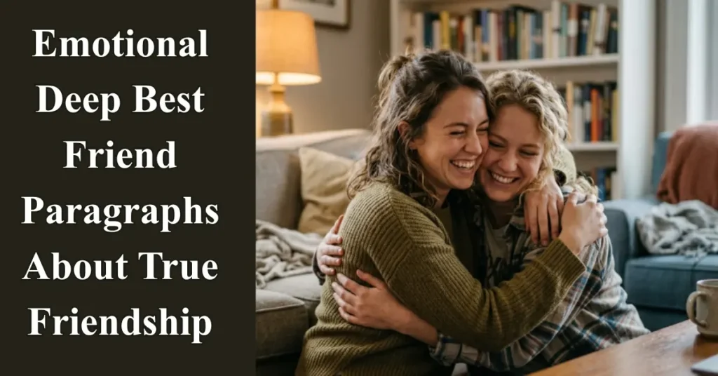 Emotional Deep Best Friend Paragraphs About True Friendship