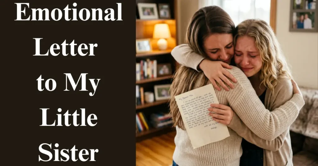 Emotional Letter to My Little Sister