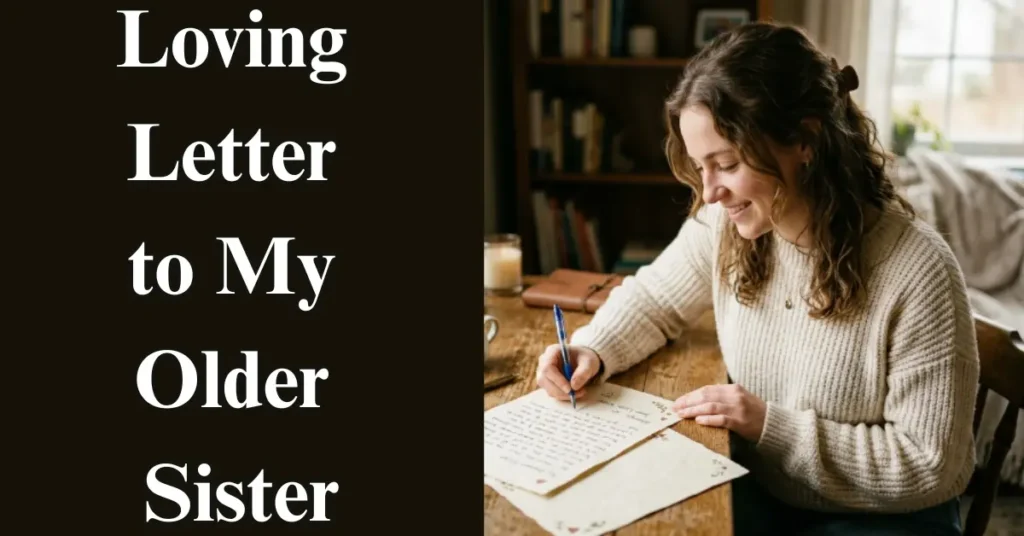 Loving Letter to My Older Sister