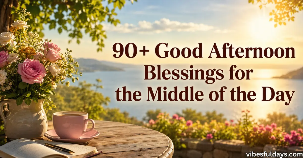 90+ Good Afternoon Blessings [Peaceful Day Wishes]