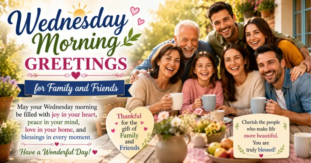 Wednesday Morning Greetings for Family and Friends