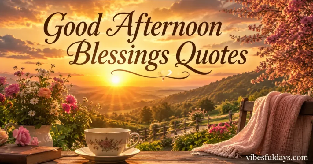Good Afternoon Blessings Quotes