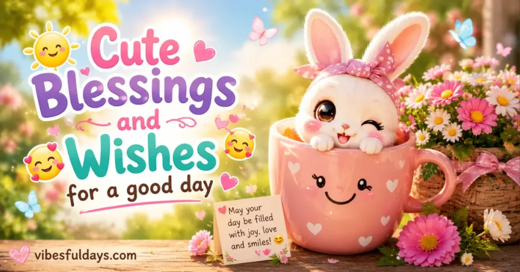 Cute Blessings and Wishes for a good day