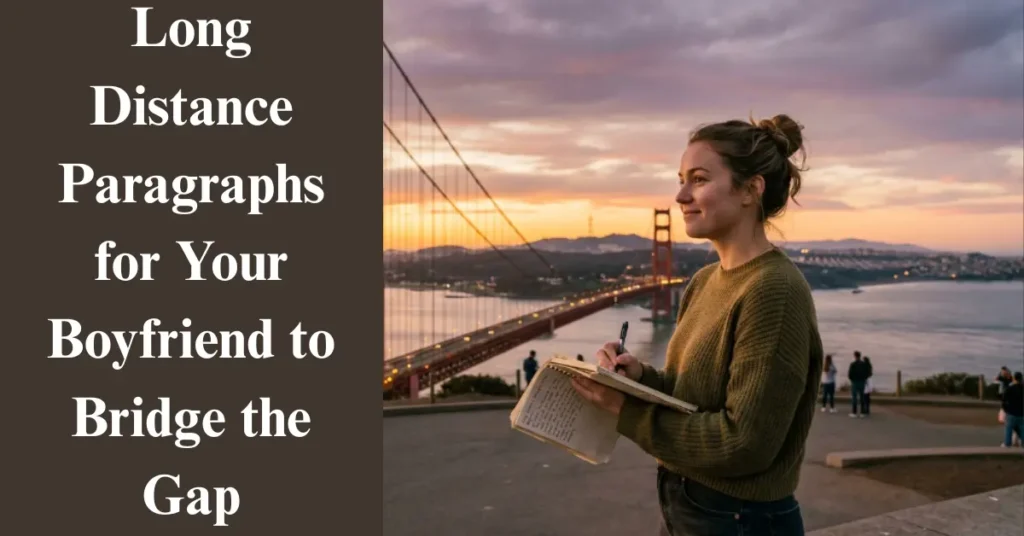 Long Distance Paragraphs for Your Boyfriend to Bridge the Gap