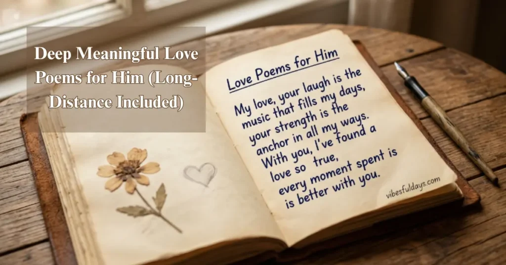 Deep Meaningful Love Poems for Him (Long-Distance Included)