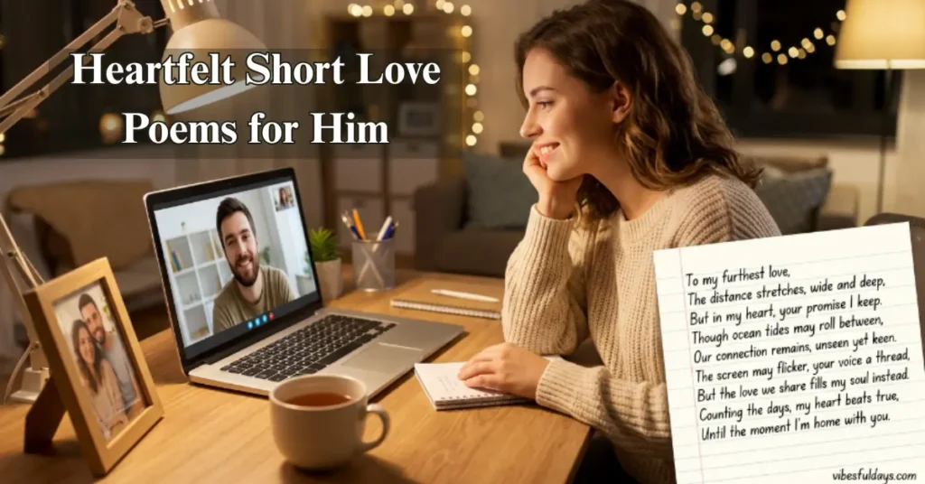 Heartfelt Short Love Poems for Him