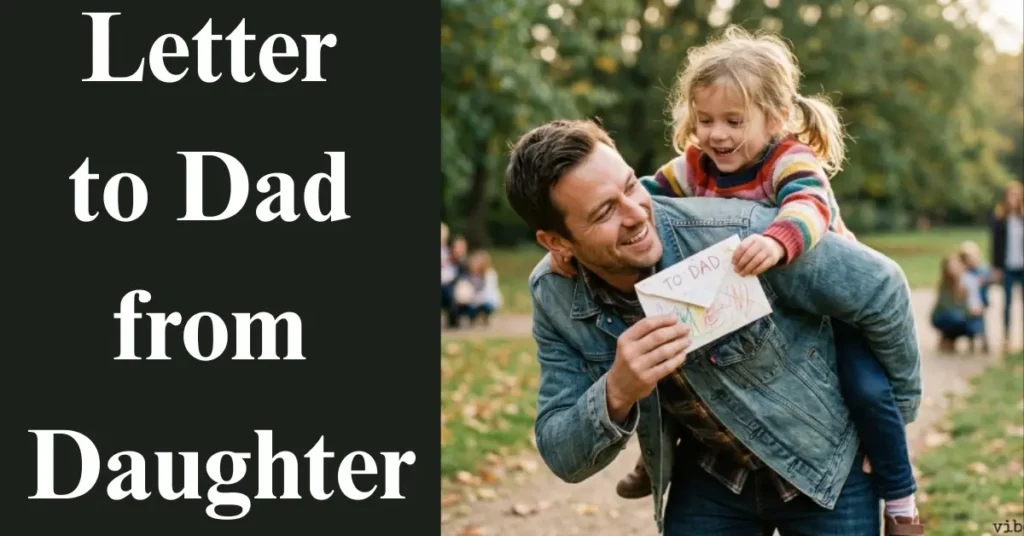 Touching Letter to Dad from Daughter