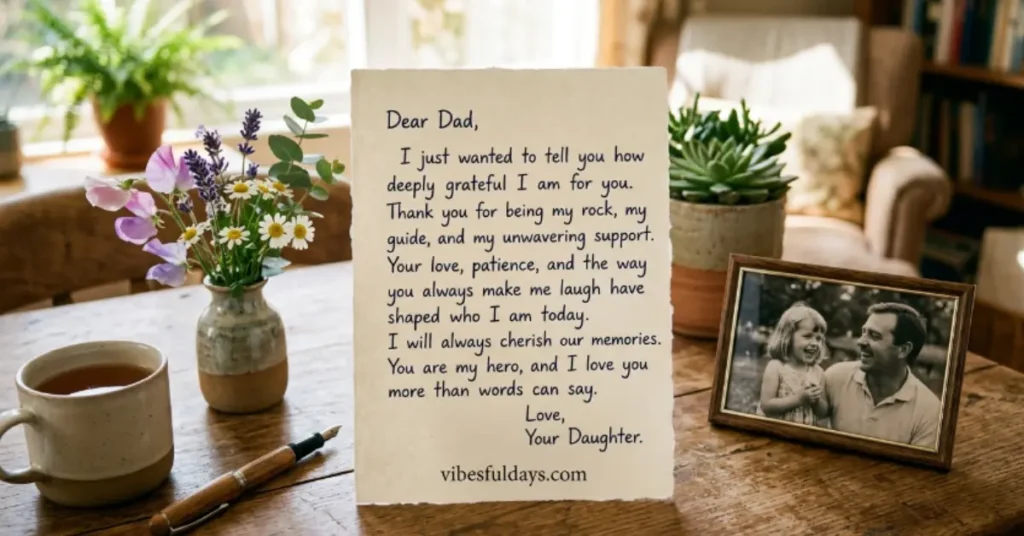 Long Touching Letter to Dad from Daughter