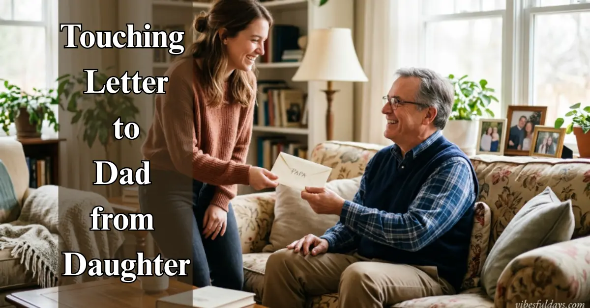 Touching Letter to Dad from Daughter [Love & Gratitude]